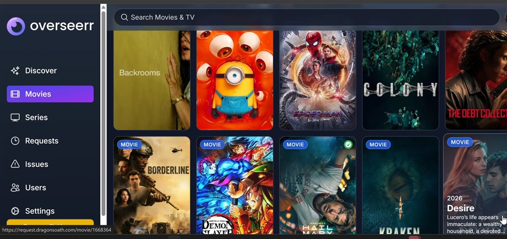 Overseerr request and discovery interface